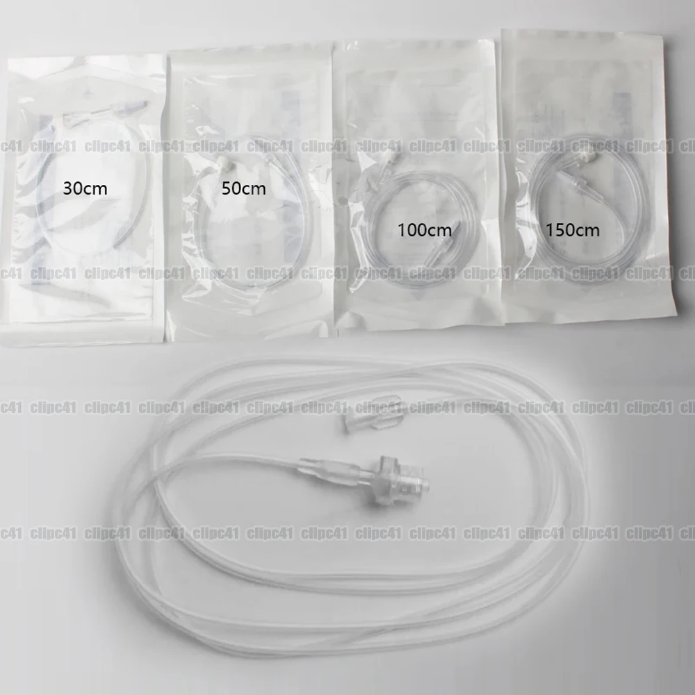 100Pcs Sterile IV Infusion Extension Line, Disposable Medical Extension Tube For Syringe Pump & IV Set, 30/50/100/150cm
