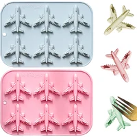 Molde de Silicona 3D con Forma de Avión - 2.48 € Molde de Silicona 3D con Forma de Avión