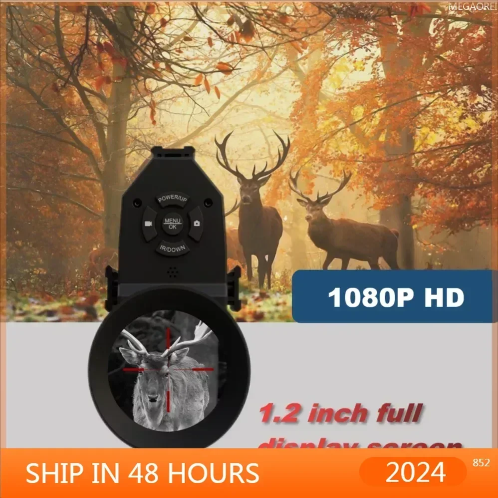 

CameraNEW Night Vision Rifle Scope Megaorei NK007S 4x Zoom Infrared Hunting Camera 1080P Video Recorder Monocular Night Vision C