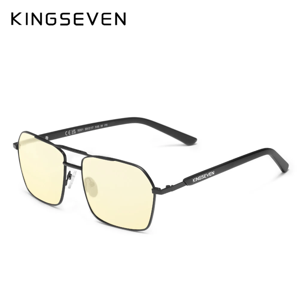 KINGSEVEN Rechteckige Anti-Blue-ray-Brille für Herren, Telefon, Computer, Anti-Blaulicht-blockierende Brille für Damen, leicht – Detail 6