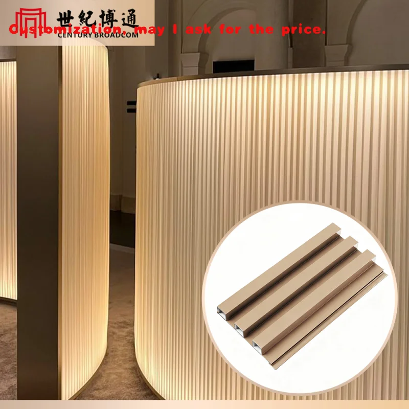 custom.Modern Mall Shops Custom Color Decorative Aluminum Wall Partition Advertising Storefront Divider Grille Fireproof F