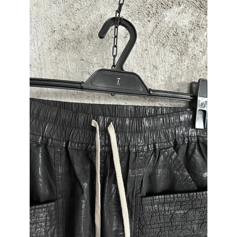 High Street Waxed Face Washed Casual Pants Men Women Fashion Versatile Best Quality Trousers