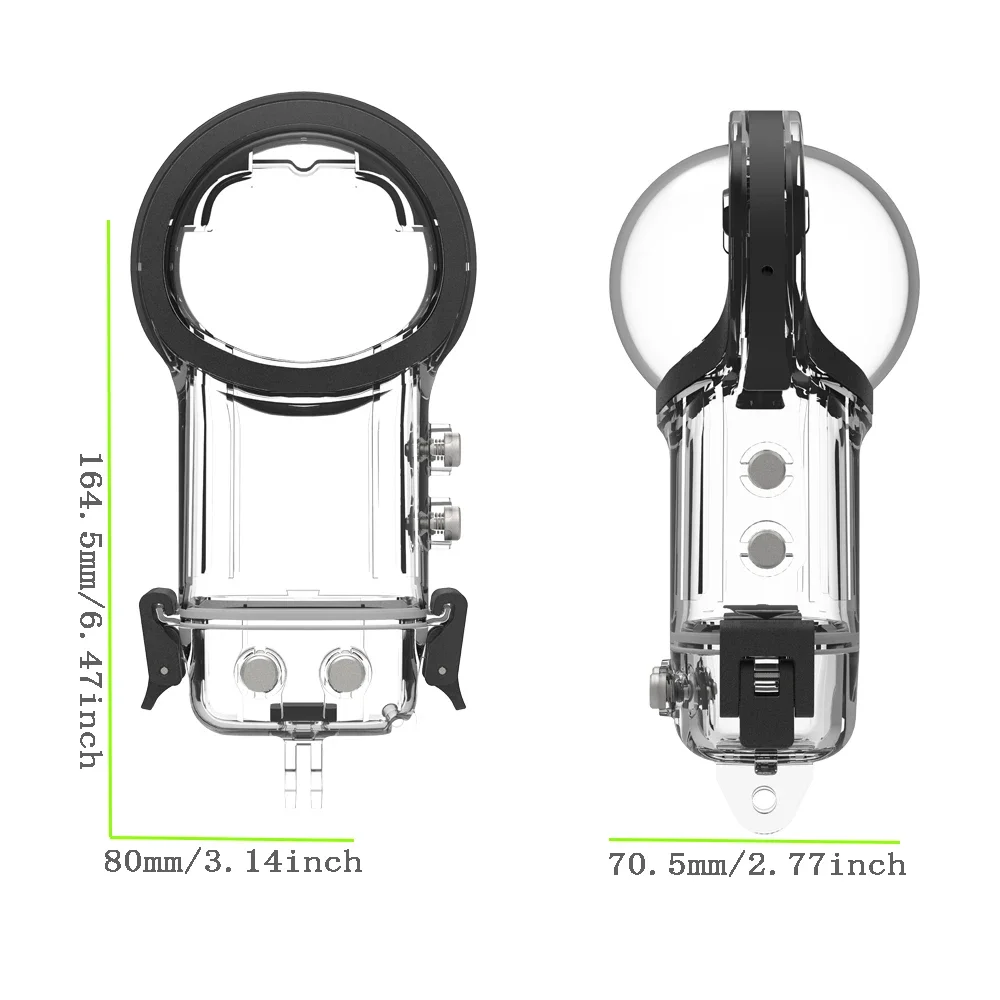 Imagem -06 - Mergulho Subaquático para Insta 360 x4 Waterproof Housing Box Acessórios para Câmera 40m Dive Case Case