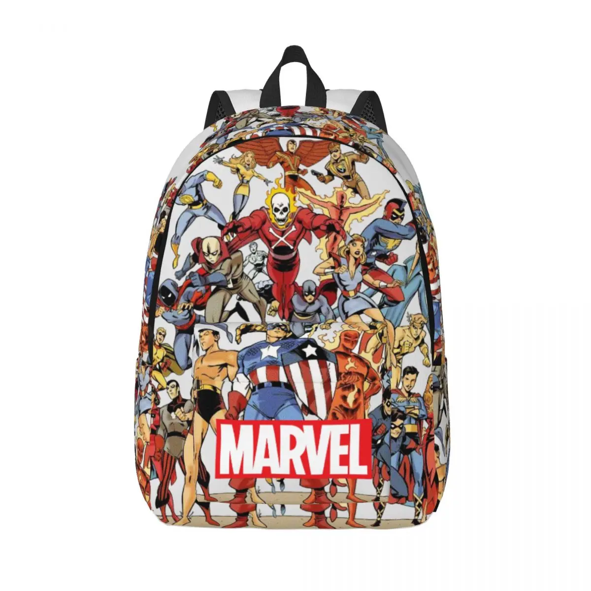 New Avenger Knapsack Office Work School Retro Washable Marvel Avenger Film Children Children's Bags Back To School Gift