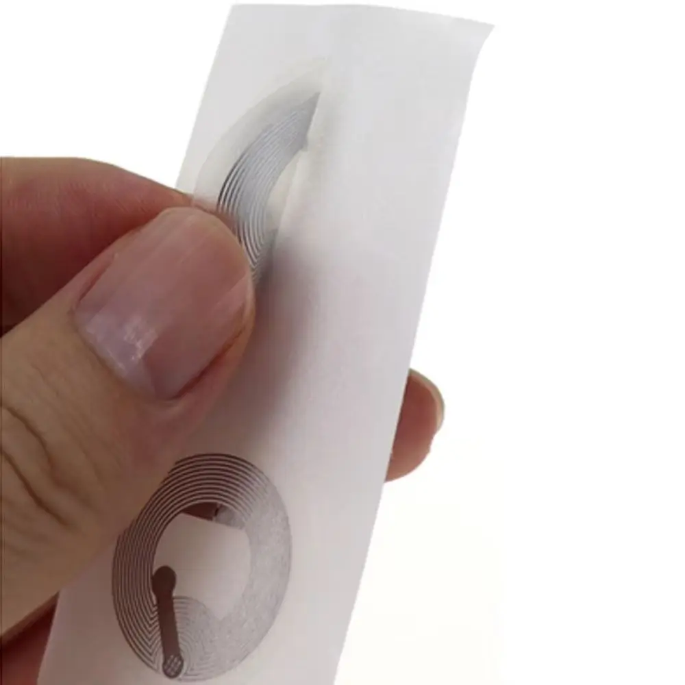 10pcs Wet Transparent NFC215 Tag Sticker Wet Inlay Contactless Technology NFC Chip Sticker Passive Passive NFC Tag
