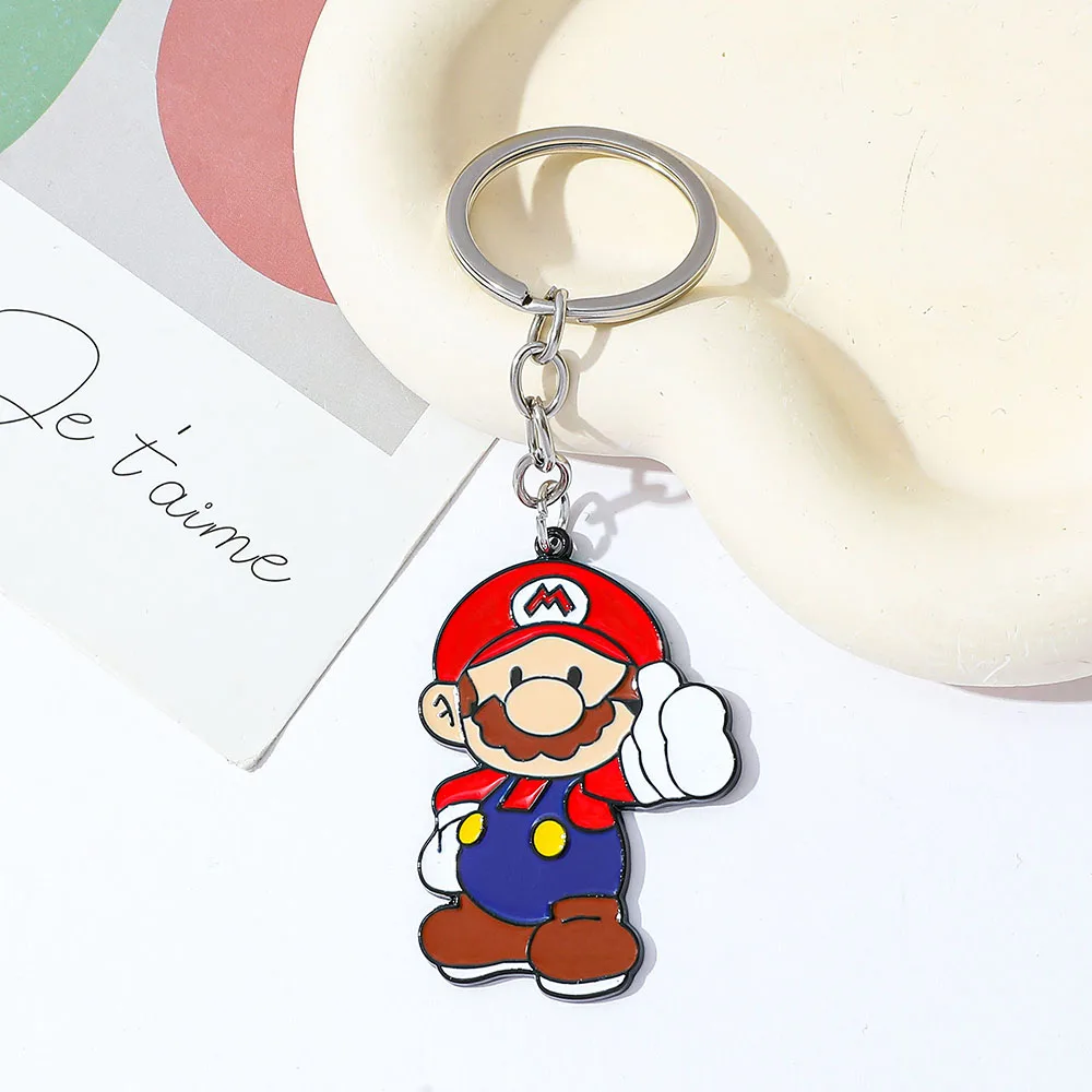 

Game Mario Series Classic Character Keychain Cartoon Fashion Pendant Mario Key Chain Accessories for Best Friend Jewellery Gifts