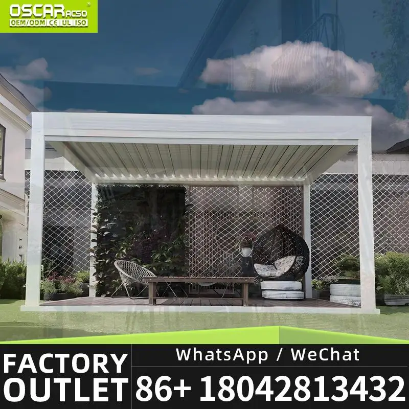 Electric Auto Roll Back Canopy Awning Creative Smart Innovative Gazebo Pavilion Patio Backyard Deck Garden Europe Remote Sun Sha