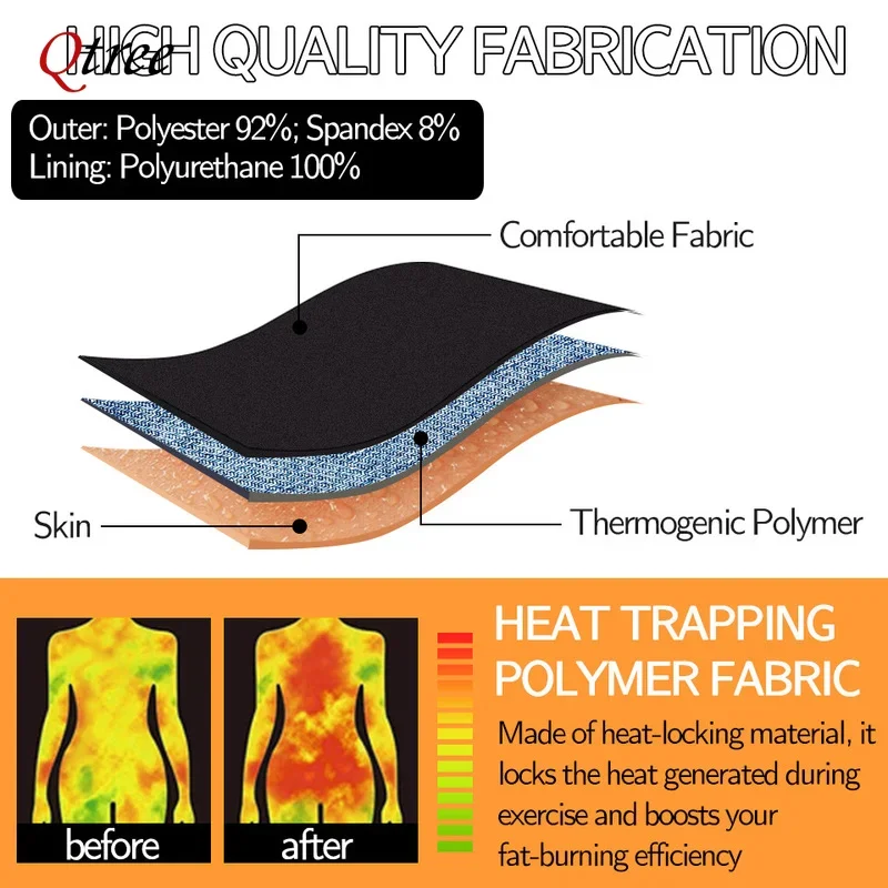 مدرب Qtree للخصر للرجال ، حزام العرق ، آلة تشذيب الساونا ، لفافات المعدة ، عصابة التمرين ، مشد مدربي النفايات الذكور ، حزام التحكم في البطن