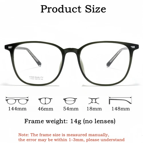 Imagen 2 del producto YIMARUILI gafas graduadas ópticas ovaladas Retro hombres y mujeres fotocromáticas Anti-rayos azules miopía hipermetropía gafas progresivas