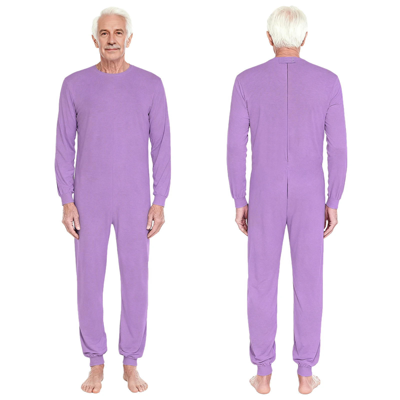 

Адаптивная одежда для взрослых, анти-полоска, комбинезон на молнии сзади, одежда для сна для пожилых людей, особых потребностей, инвалидов