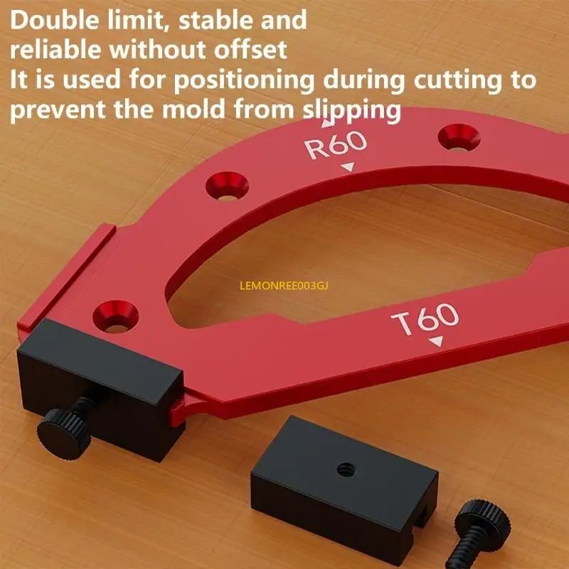 M4YC Woodworking Round Radius Tymplates เครื่องมือสำหรับมุมตู้เสื้อผ้าตู้