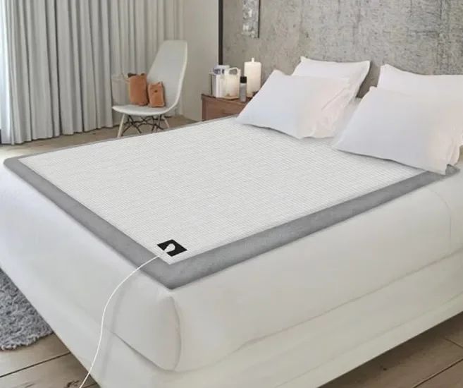 Warm and Comfortable Improve Sleep Silver Fiber Organic Cotton Flannel Anti-Static Grounding Blanket