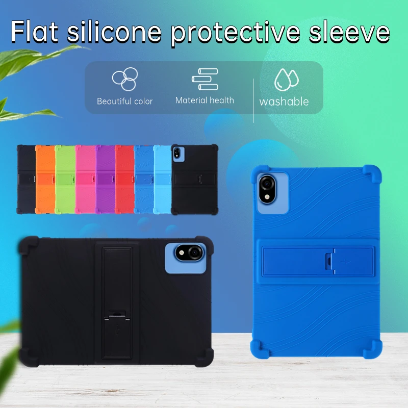 

For DOOGEE U10/U10Pro Tablet Case 10.1 Inch Shockproof Airbags Soft Silicone Ajustable Stand Precise Cutouts Cover Anti drop