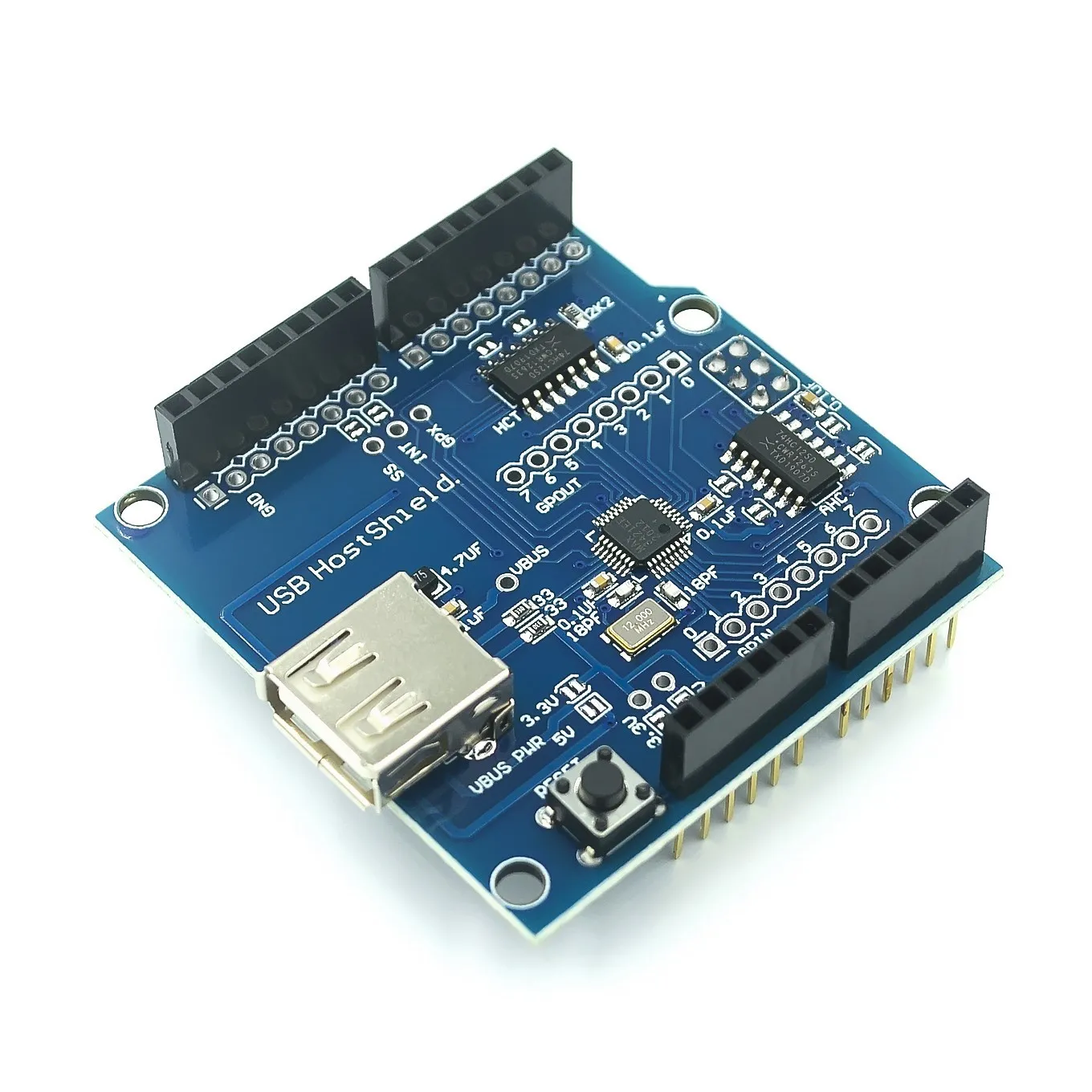 1PCS USB Host Shield 2.0 for Arduino UNO MEGA ADK Compatible for Android ADK DIY Electronic Module Board