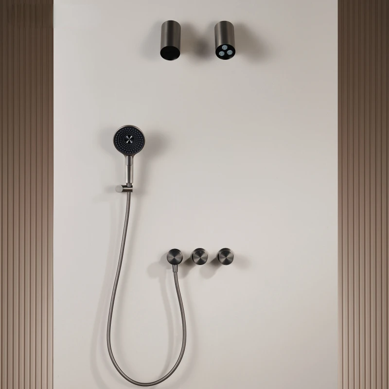 

Bathroom embedded wall style waterfall shower Luxury shower faucet Cold and hot concealed shower shower shower set