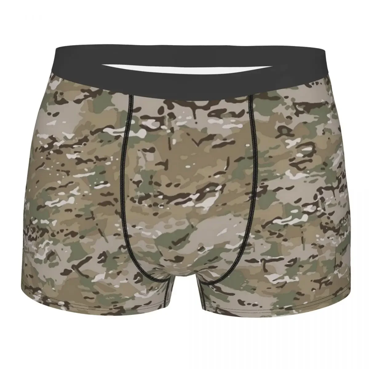 Funny Boxer Shorts Panties Men's Multicam Underwear Camouflage  Soft Underpants for Male Plus Size