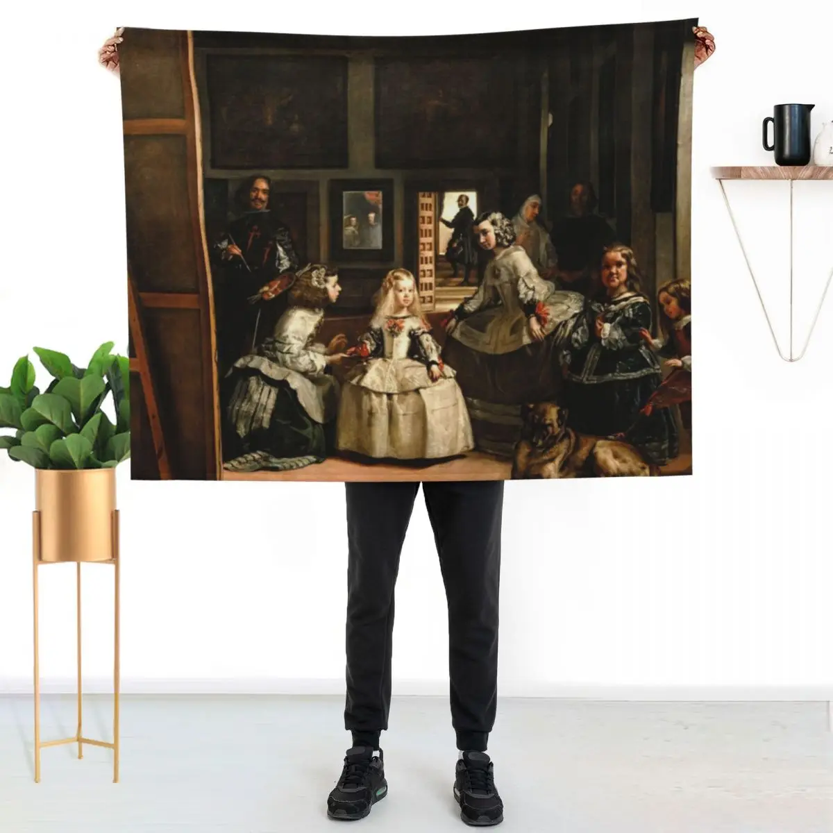 Las Meninas by Diego Velázquez Throw Blanket For Sofa Thin Hair Tourist Shaggy Decorative Throw Blankets For Sofas Blankets