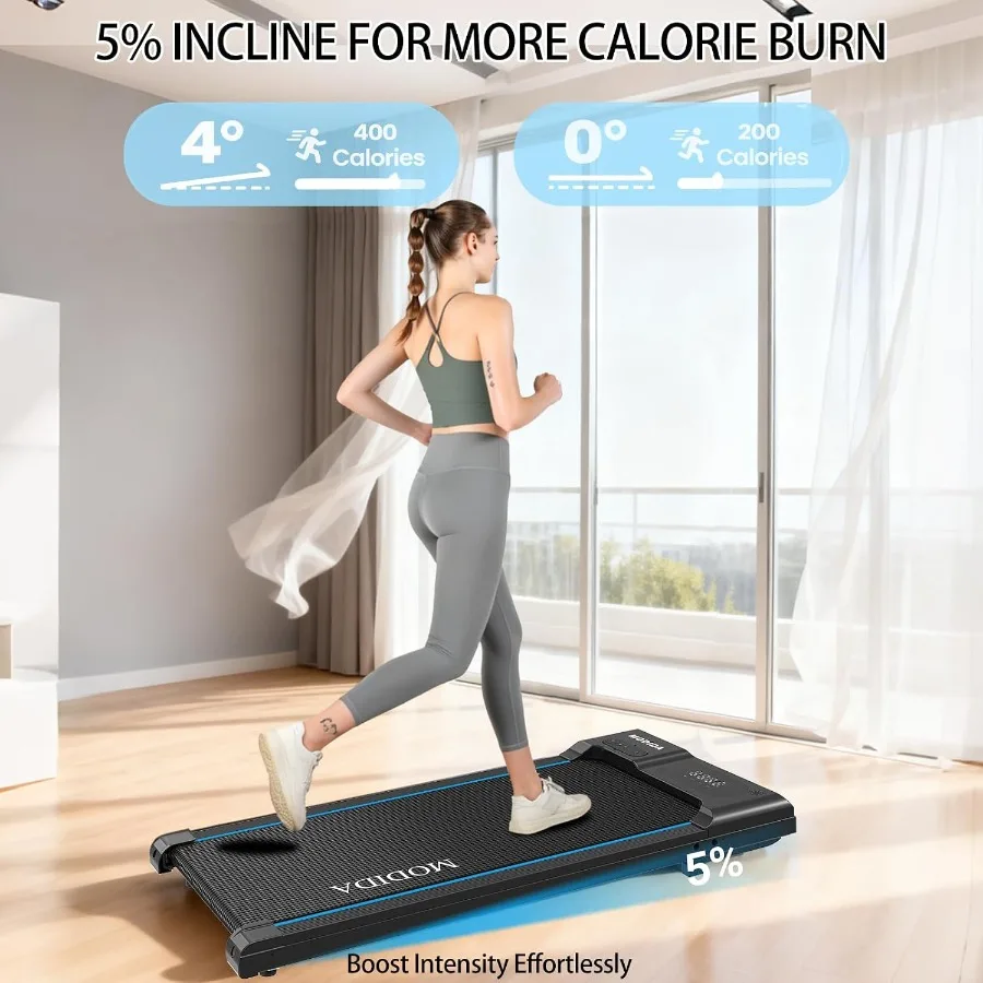 3 in 1 Under Desk Treadmill with Incline Walking Pad for Home Office: Steel Frame, Black, Foldable Quiet Motor