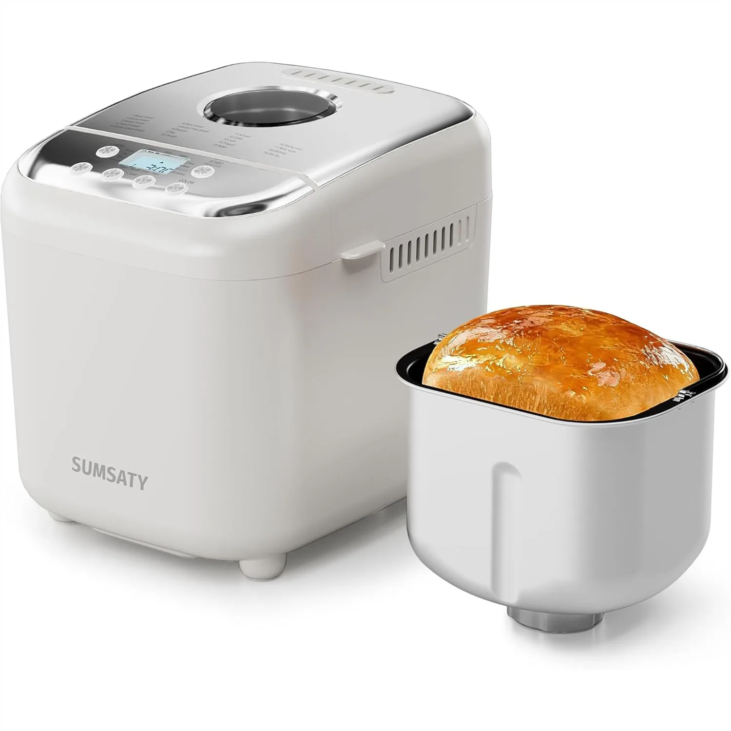 

Bread Maker Machine, 2.2LB 16-in-1 Automatic Bread Maker with Nonstick Pan, 15H Timer & Keep Warm for Beginner, Gluten-Free