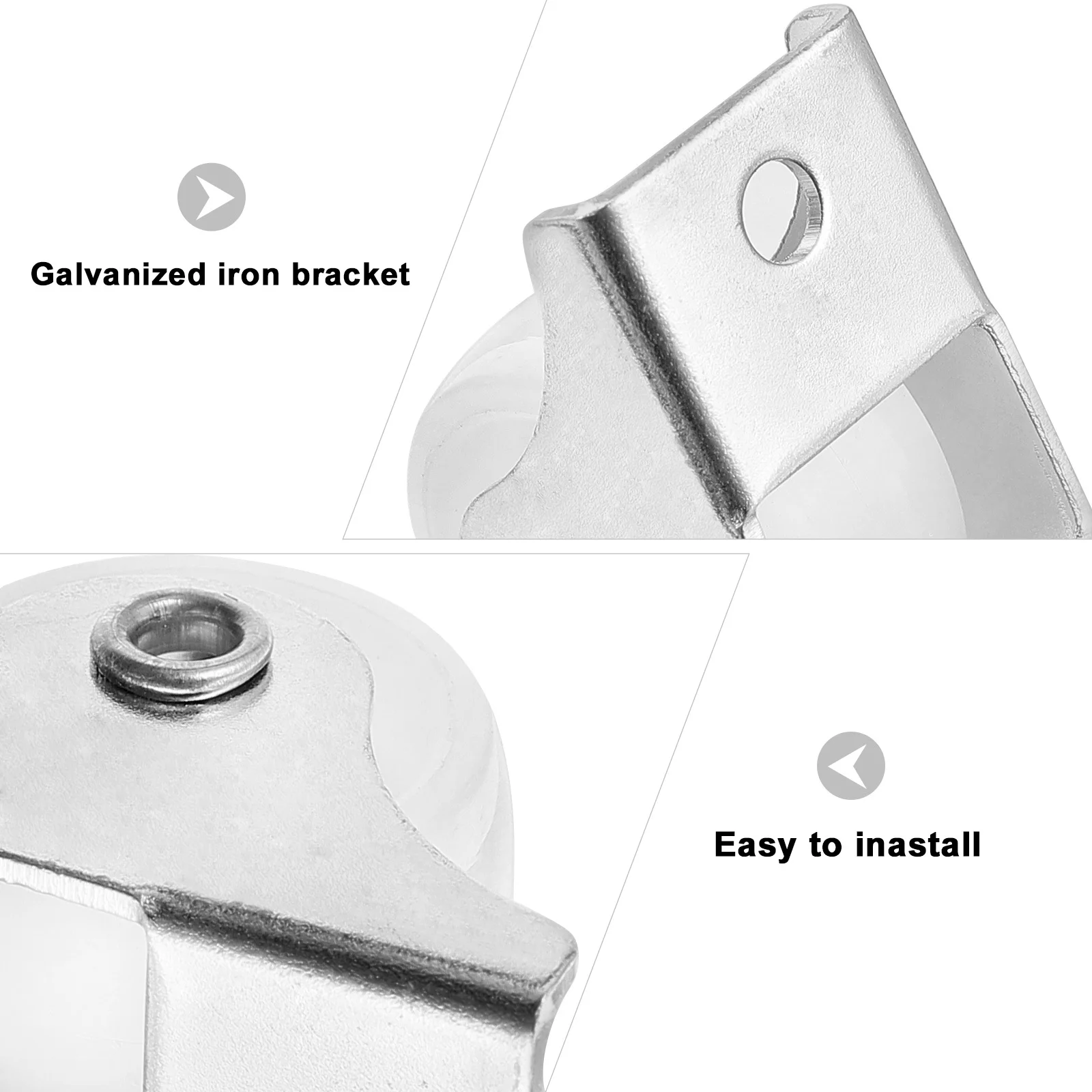 

Cabilock 16pcs Swivel Casters with Locking Wheels Heavy Duty Metal and Hard Plastic Roller for Chair Trolley Orienteering