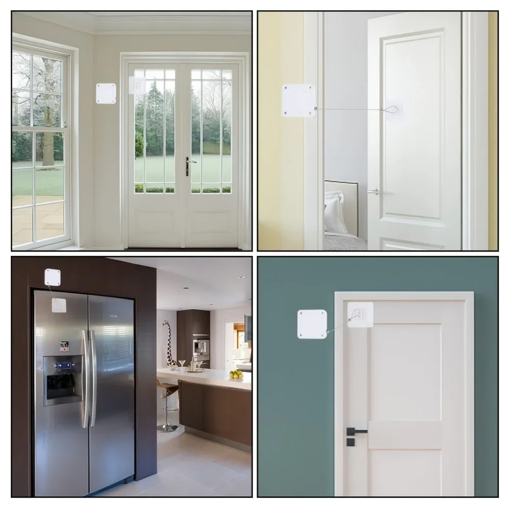 1pc An automatic door closer without drilling holes,It is applicable to offices, bathrooms, bedrooms and other places.