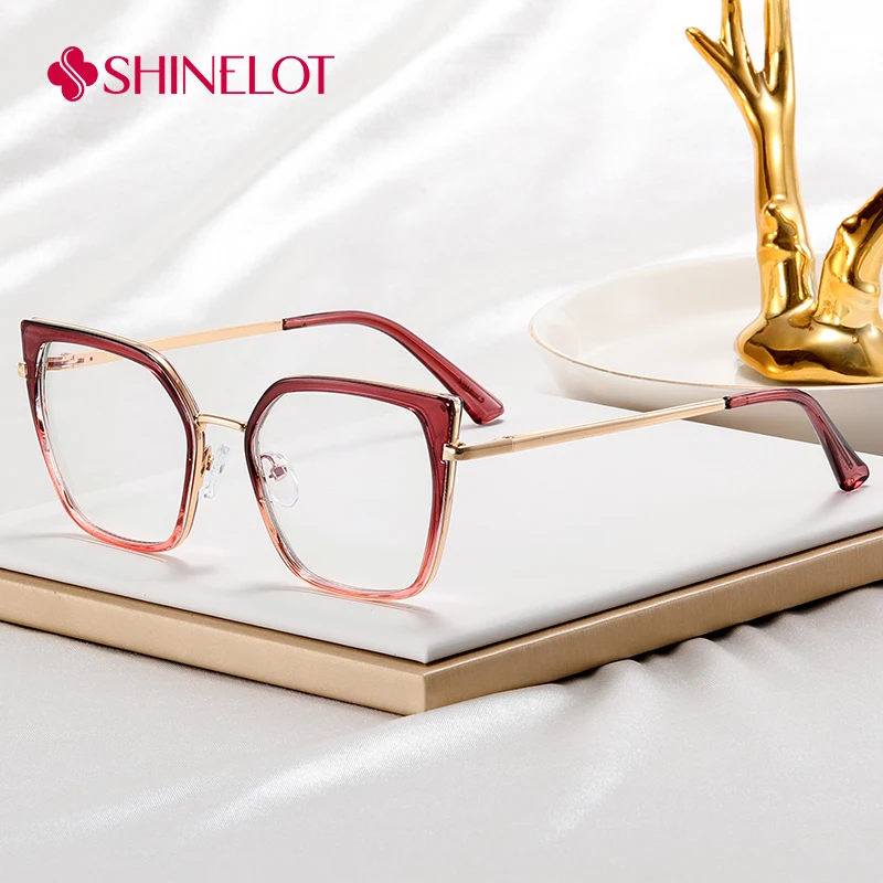 

82179 Cat Eye Eyeglasses High End Glasses for Women Female Eye Protection Prescription Eyewear Frame Delicate Accessories