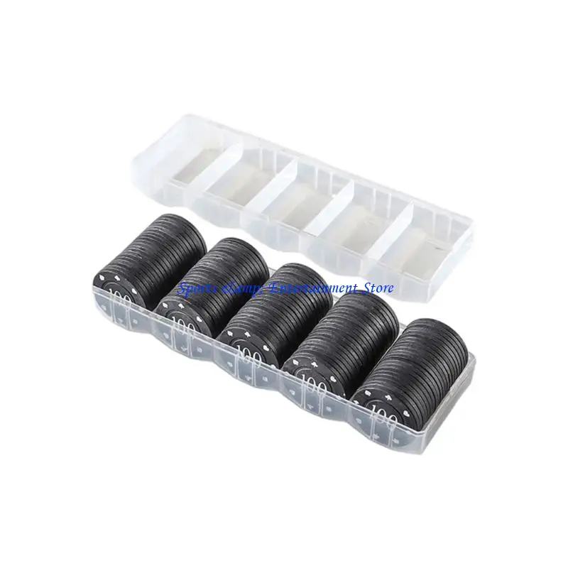 

G7NF 100 шт., игровые фишки для рулетки, пластиковые фишки для казино, фишки для покера, обучающие счетчики, маленькие фишки для