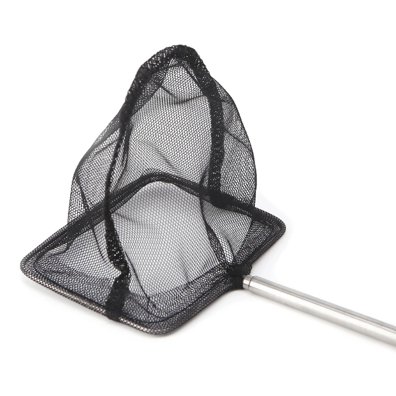 Aquarium Fish Net Nylon Fine Mesh Skimmer Filter Quick Catching  Stainless Steel Handle Safe for All Fish & Shrimp