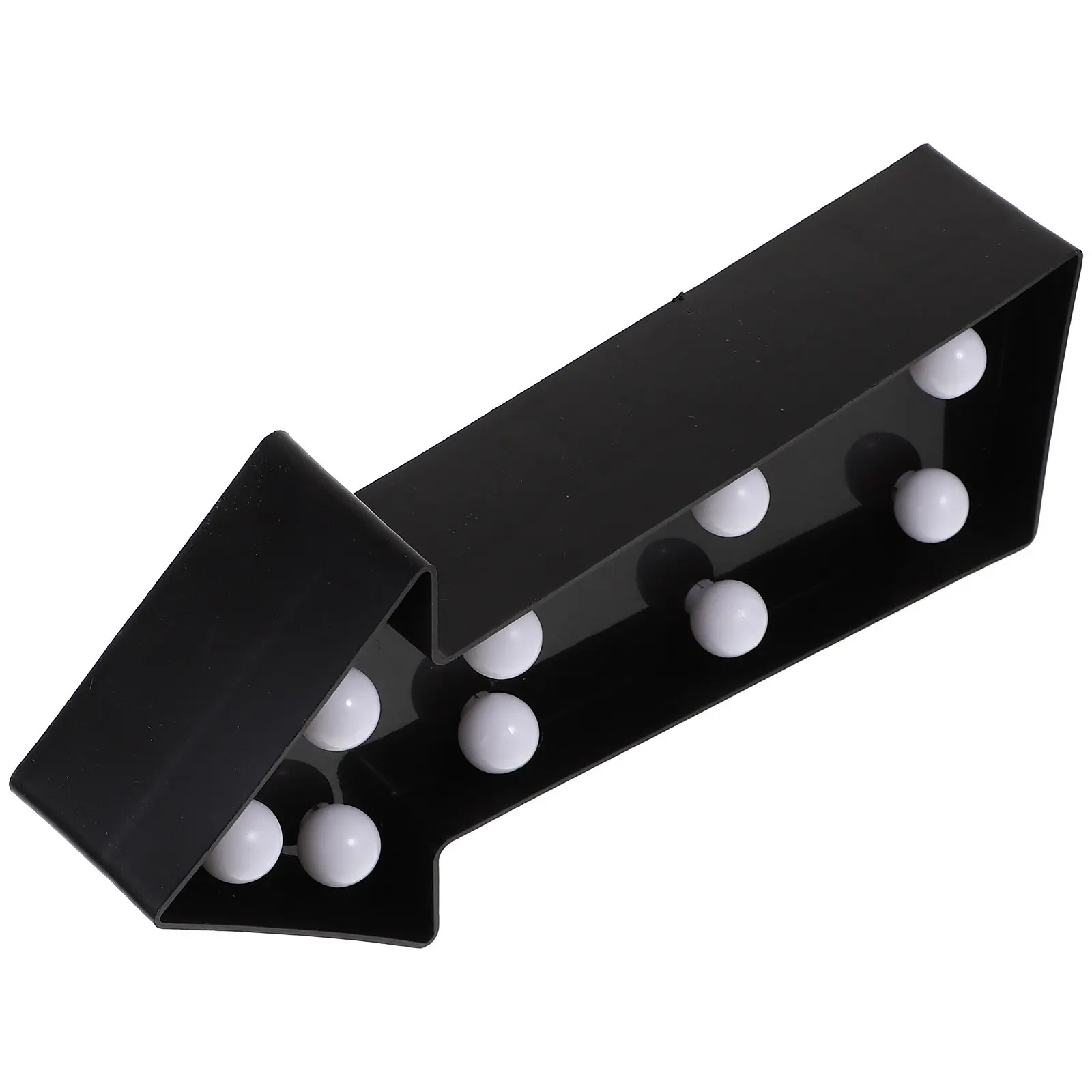 

Arrow Sign Light 3D LED Plastic Arrow Shaped Sign Lighted Marquee Wall Decor Black Battery Operated for Kids Room Birthday