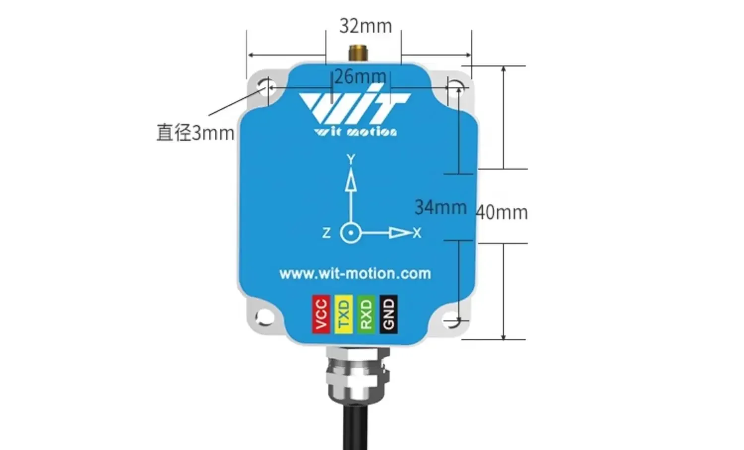Six axis inertial integrated navigation BeiDou inertial gyroscope acceleration angular velocity angle sensor WTGAHRS3