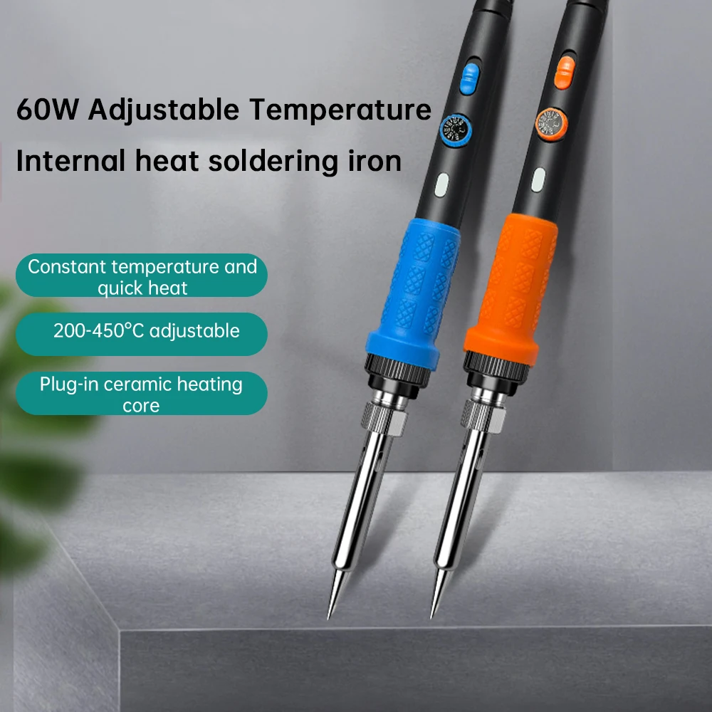 

AC220V/AC110V 60W Ceramic Internal Heat Intelligent Thermostatic Electric Soldering Lron For Soldering And Repair