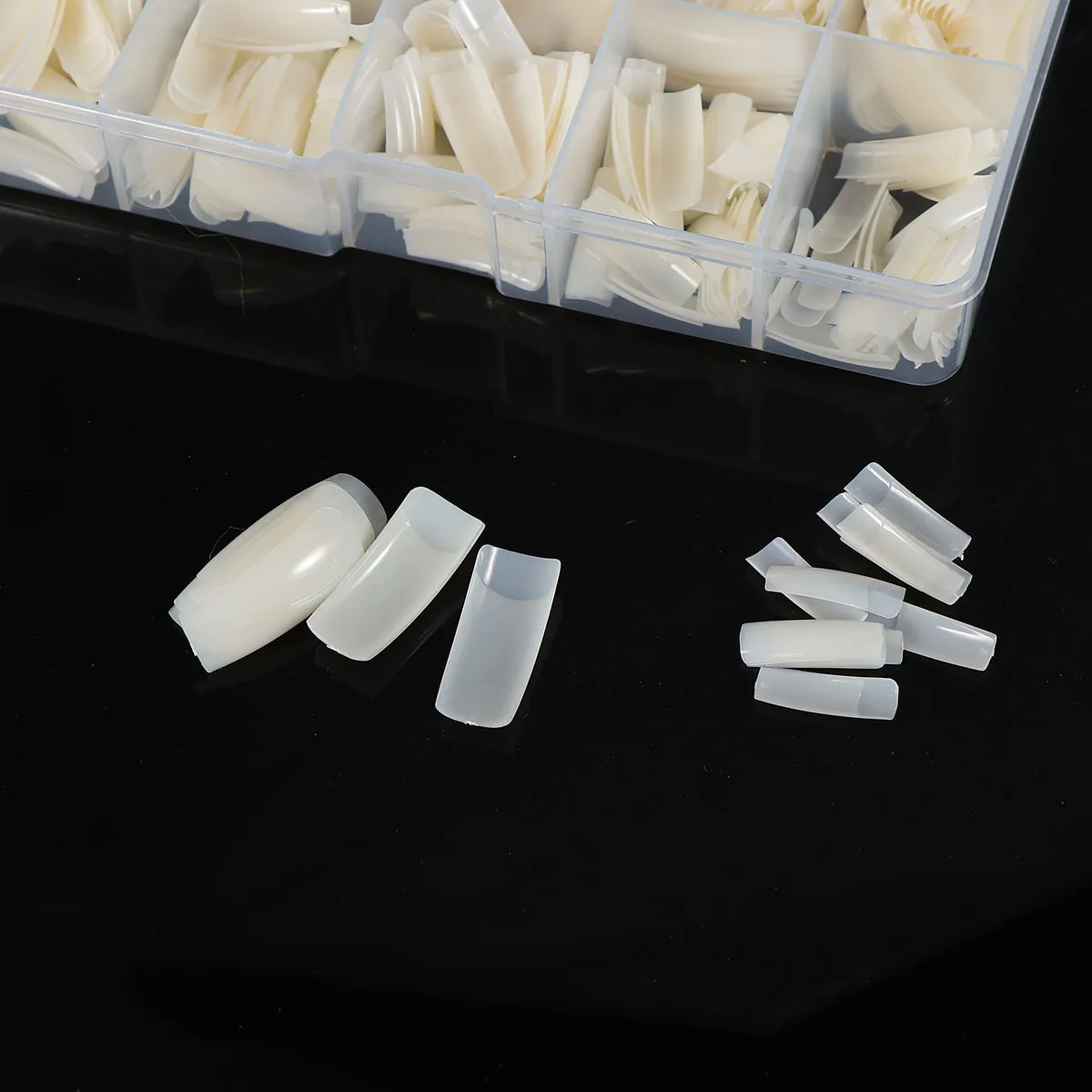 

500Pcs Nail Tips Artificial False Nails Plastic Sturdy Durable for Home Salon Nail Art Accessories False Nails