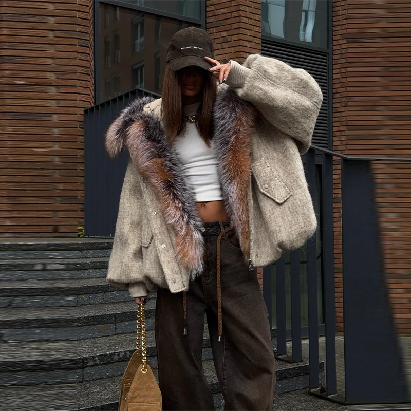 Chaqueta gruesa Vintage de piel sintética para mujer, abrigo con capucha y manga acampanada, ropa para ir al trabajo con fecha, ropa informal de invierno para mujer 2025