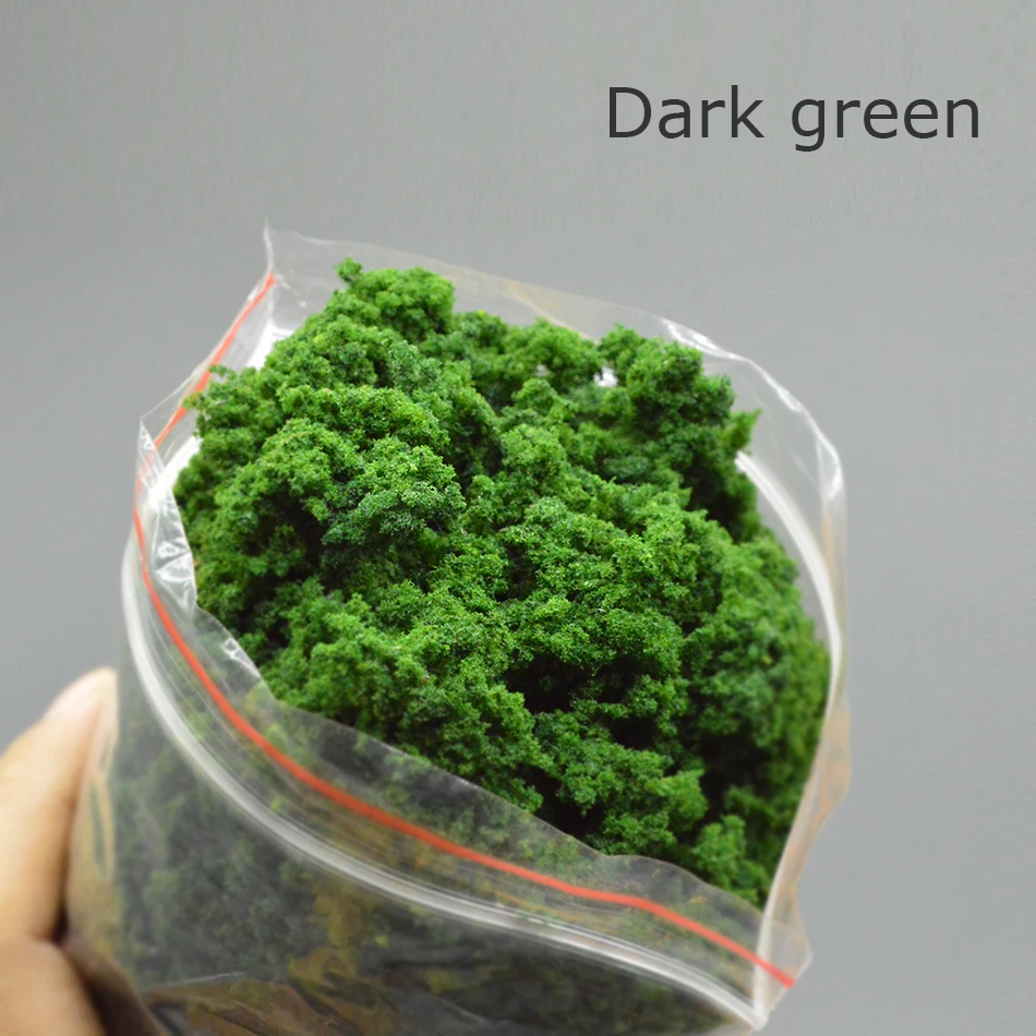 50G Miniature Tree Foliage Ground Powder Model HO Train/Building Landscape DIY Scene Making Materials Simulation Plants Cluster