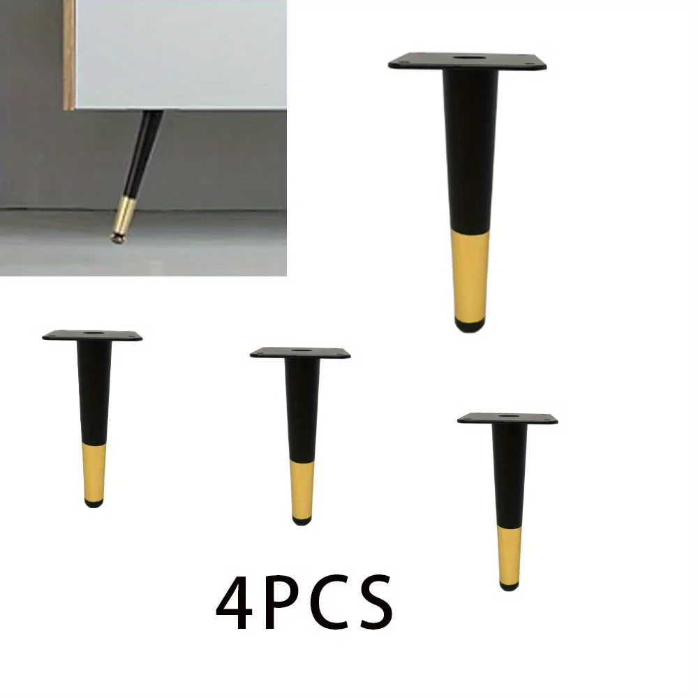 4pcs Furniture Leg Accessories Metal Furniture Legs Replacement Sofa Living Room Bedroom Table Cabinet TV Stand Feet