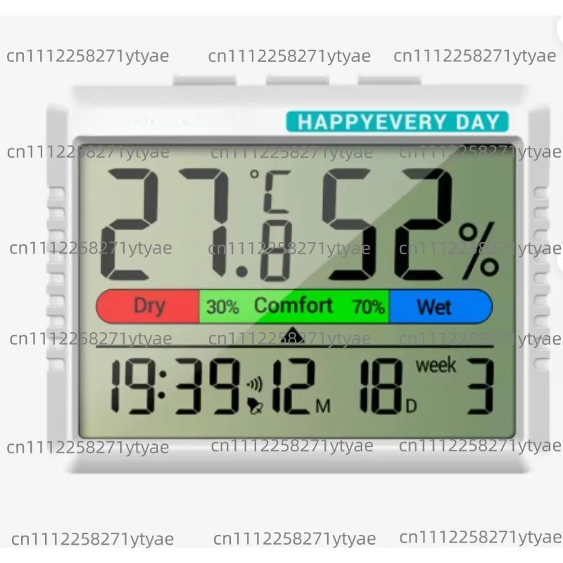 AP01 Rechargeable Electronic Clock High Definition Screen Digital Air Thermometer