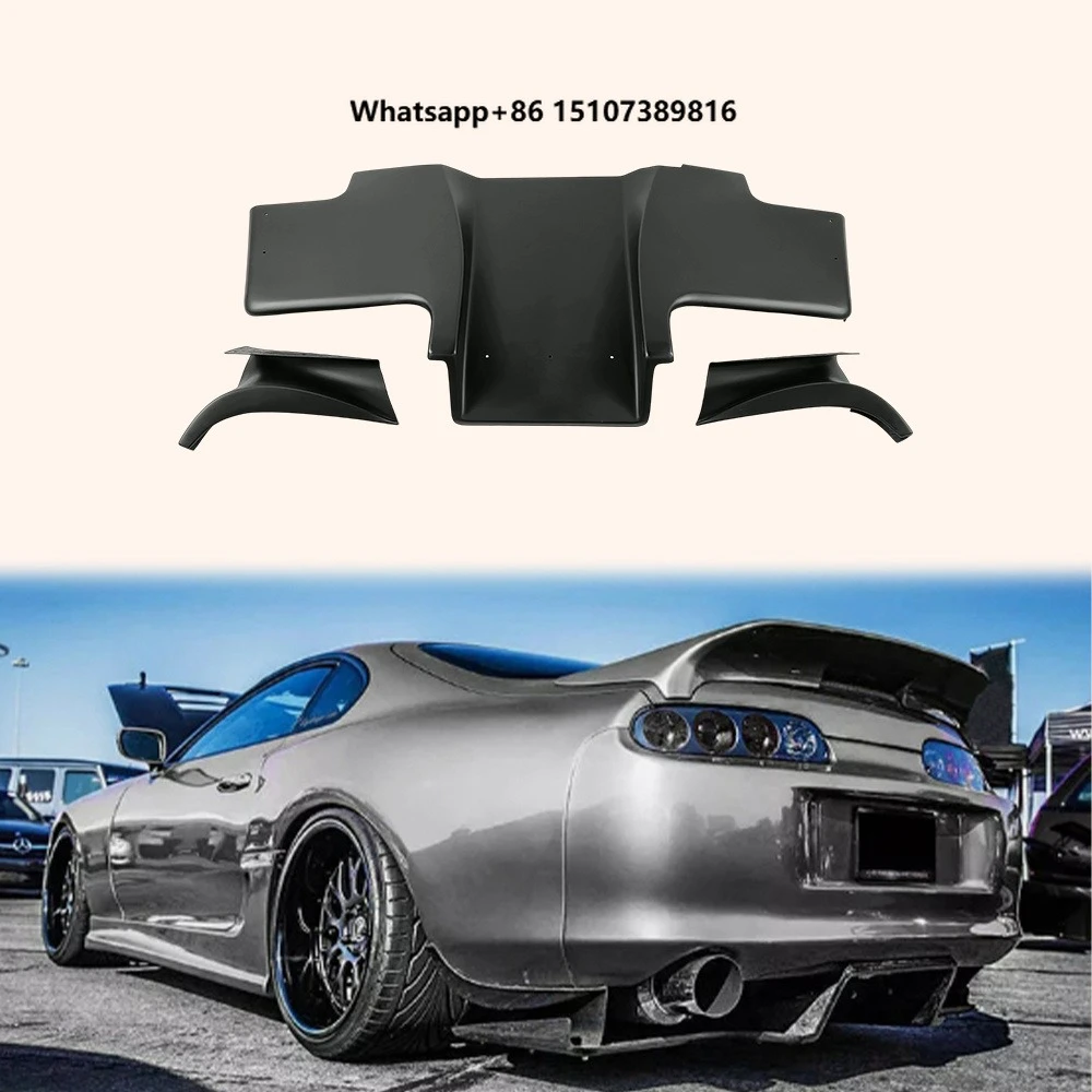 TS Style Fiberglass Rear Under Diffuser for 1993-1998 for Supra MK4 JZA80 Unpainted Body Parts