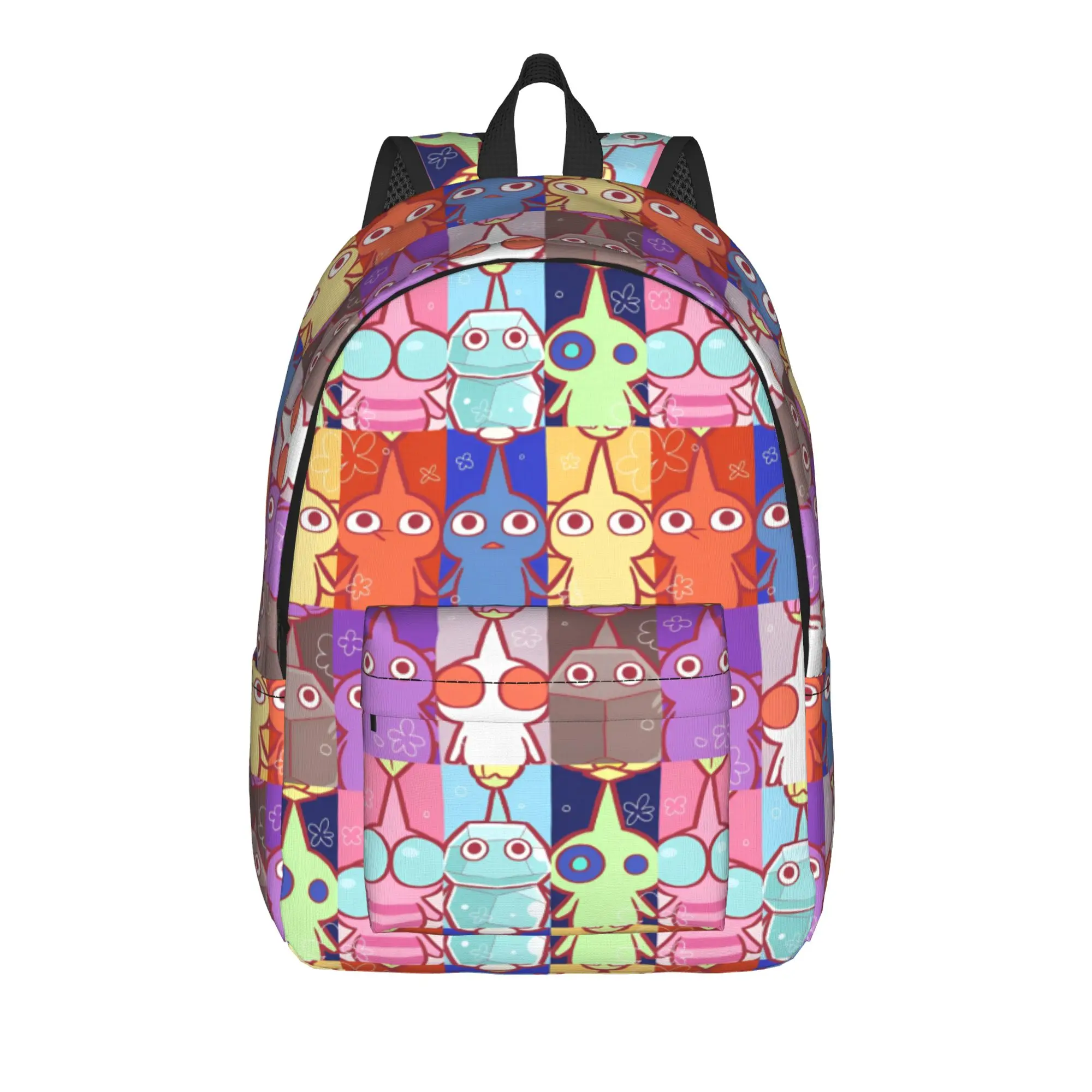 Pikmins Cool Backpack Lightweight Student Business Video Game Daypack for Men Women Laptop Canvas Bags