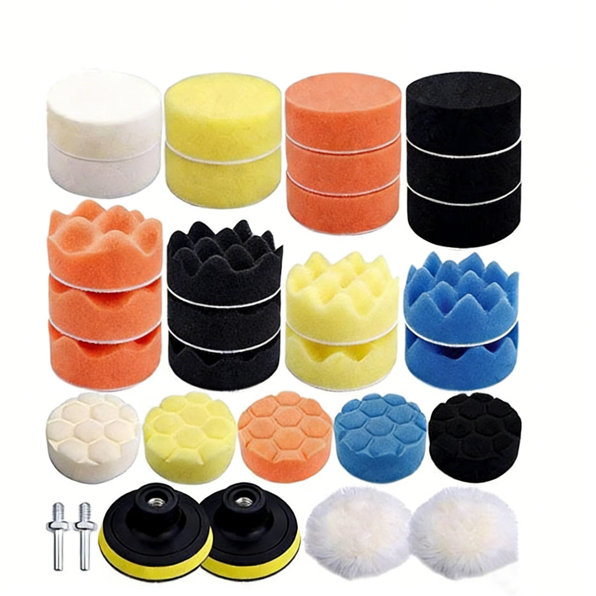 

Car Polishing Sponge Pad Set, Foam Pad Polishing Machine Set, Polishing Machine Wax Pad, Suitable For Removing Scratches.