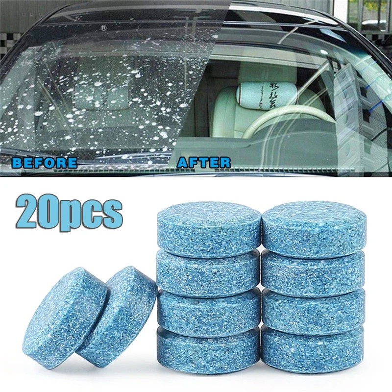 

5/10/20pcs Car Windshield Cleaner Effervescent Tablets Wiper Cleaning Solid Cleaner Car Windscreen Window Glass Dust Remover