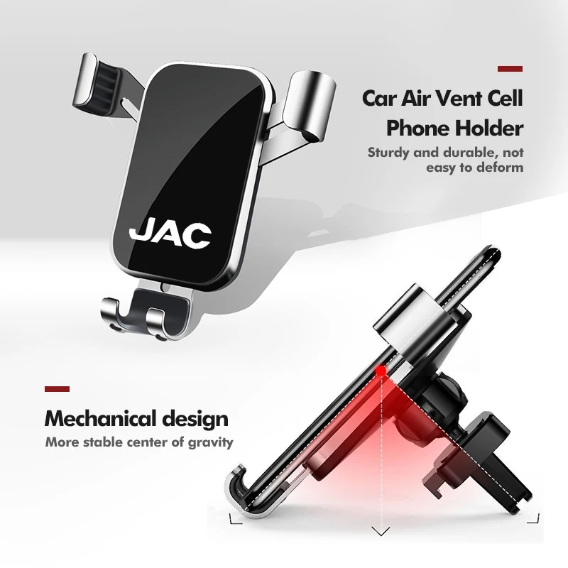 For JAC Gravity Car Phone Holder Air Vent Moblie Cell Stand Mount Bracket JS3 J2 S5 JS2 S3 T8 Refine J5 J6 J7 J4 T6 T8 Pro T9