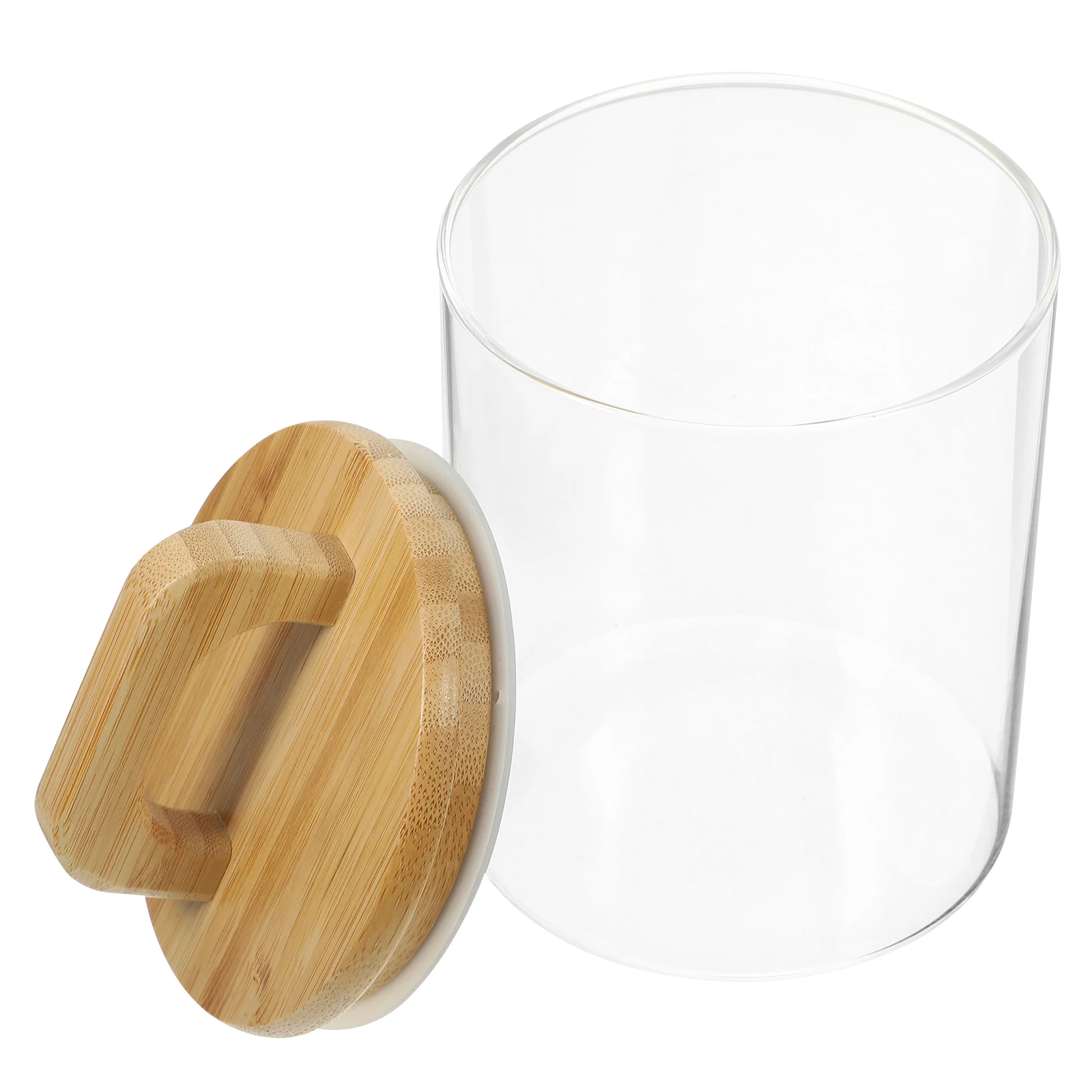 

Storage Jars Portable Glass Clear Sealed with Airtight Lid Multifunction Coffee Canister Nuts