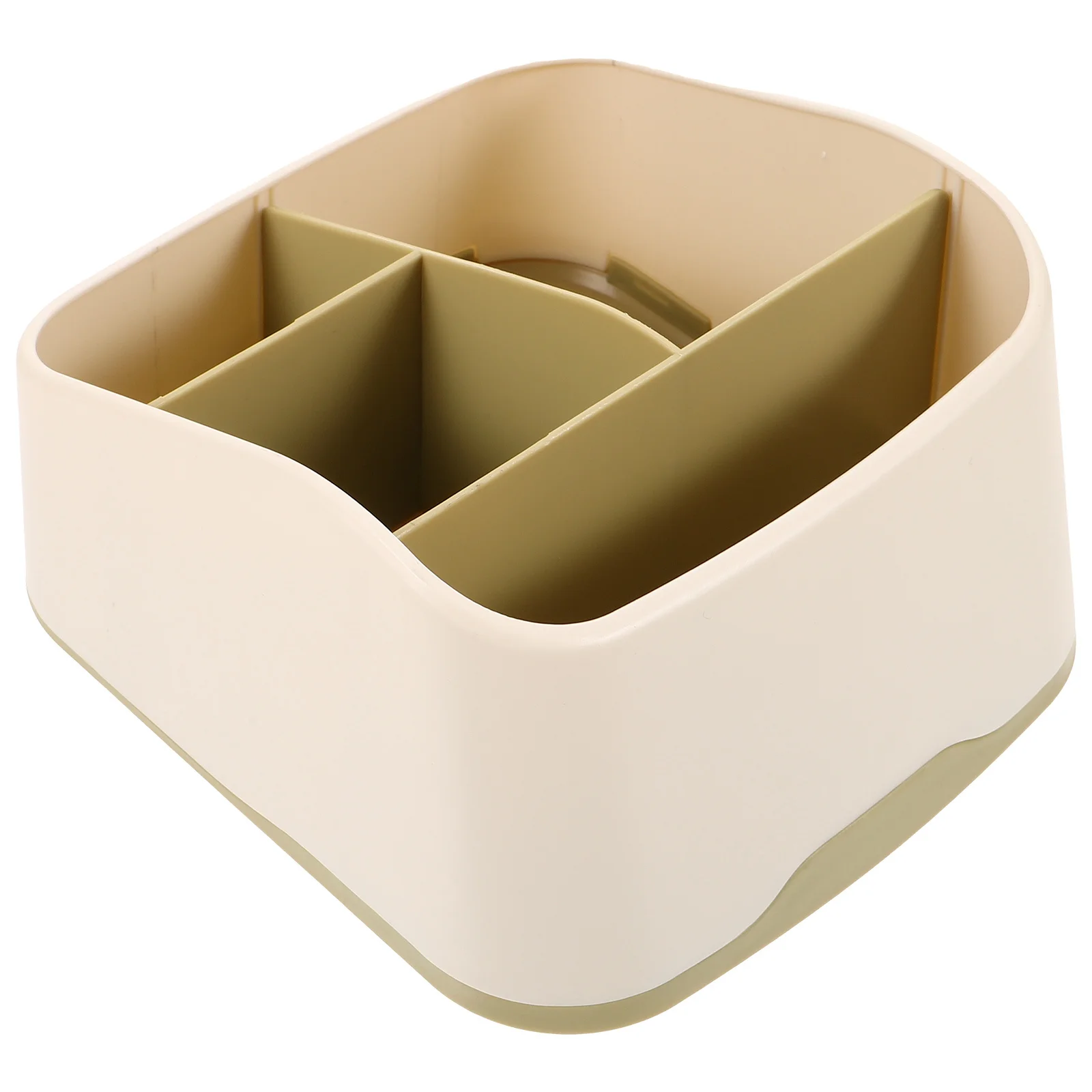 Large Military Green Storage Box Multi-Grid Thickened Desk Organizer Makeup Holder Classified Table Organizer Household Storage