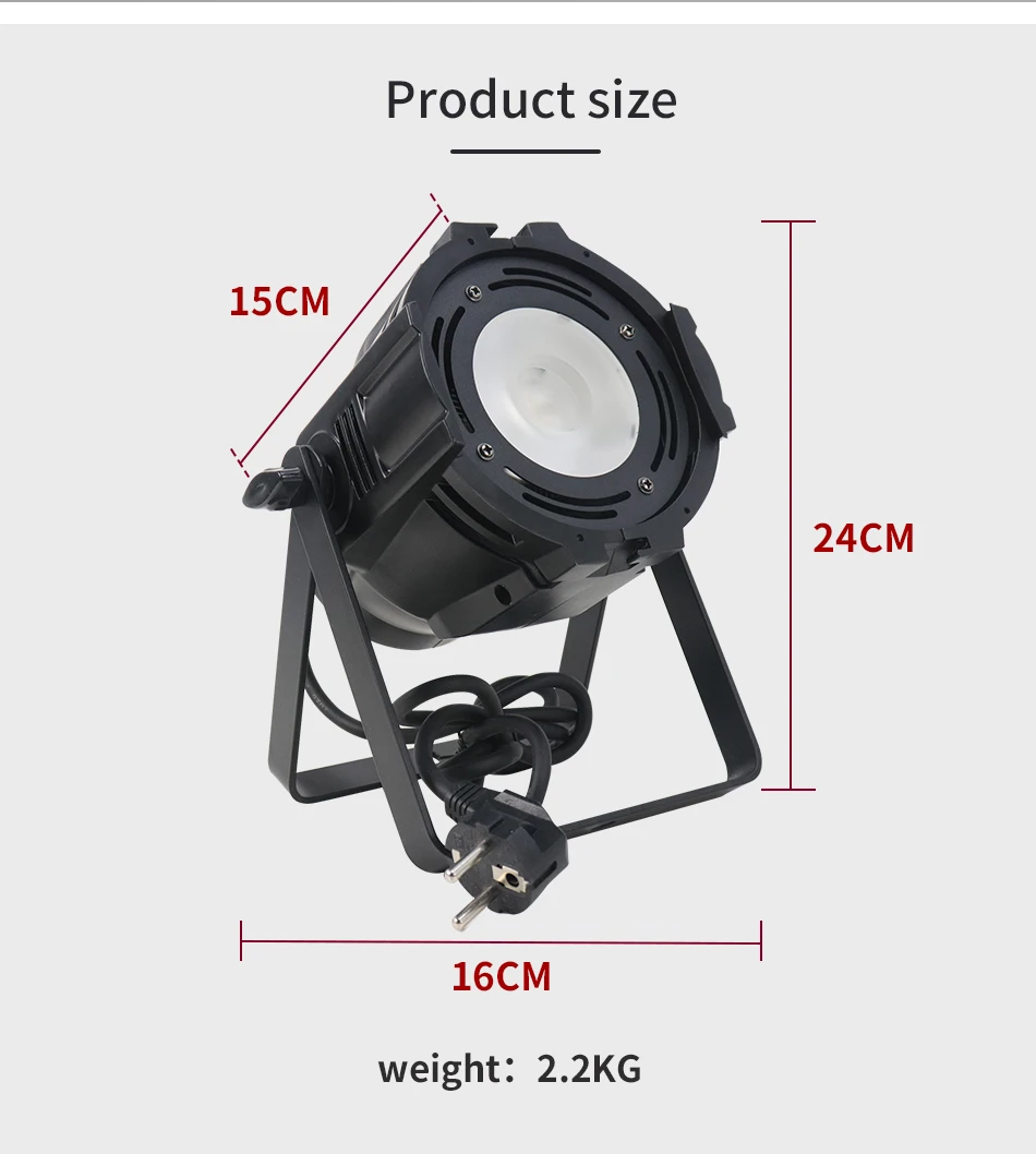 60w MINI Aluminium LED Par COB RGBW Lichter DMX512 Bühne Lichter DJ Bühne Leistung Hause Täglichen Disco Party bar Club – Detail 3