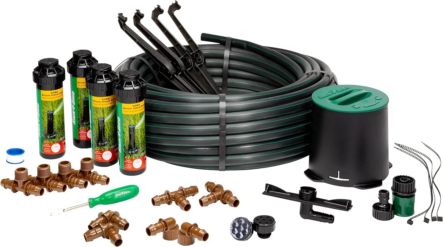 

32HE In-Ground Pro Rotor Pop-up Sprinkler System Kit with Click-N-Go Garden Hose Connection