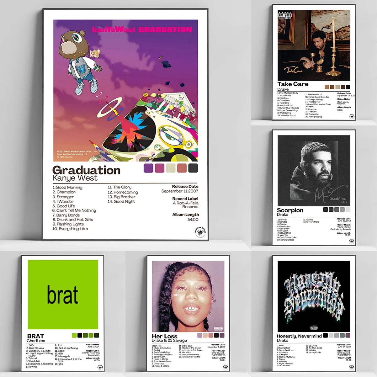 

Famous Music Album Singer Celebrity Rapper Living Room Poster Interior Posters for Wall Vintage Home Decoration Ornaments Decor