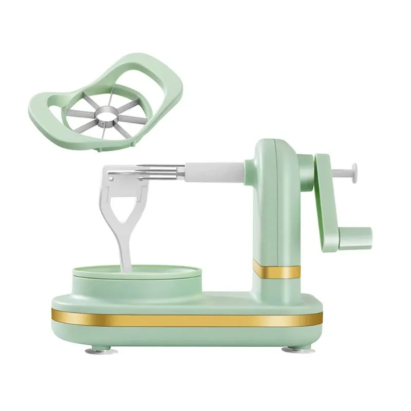 

Manual apple peeler, hand cranked fruit peeler, stainless steel blade