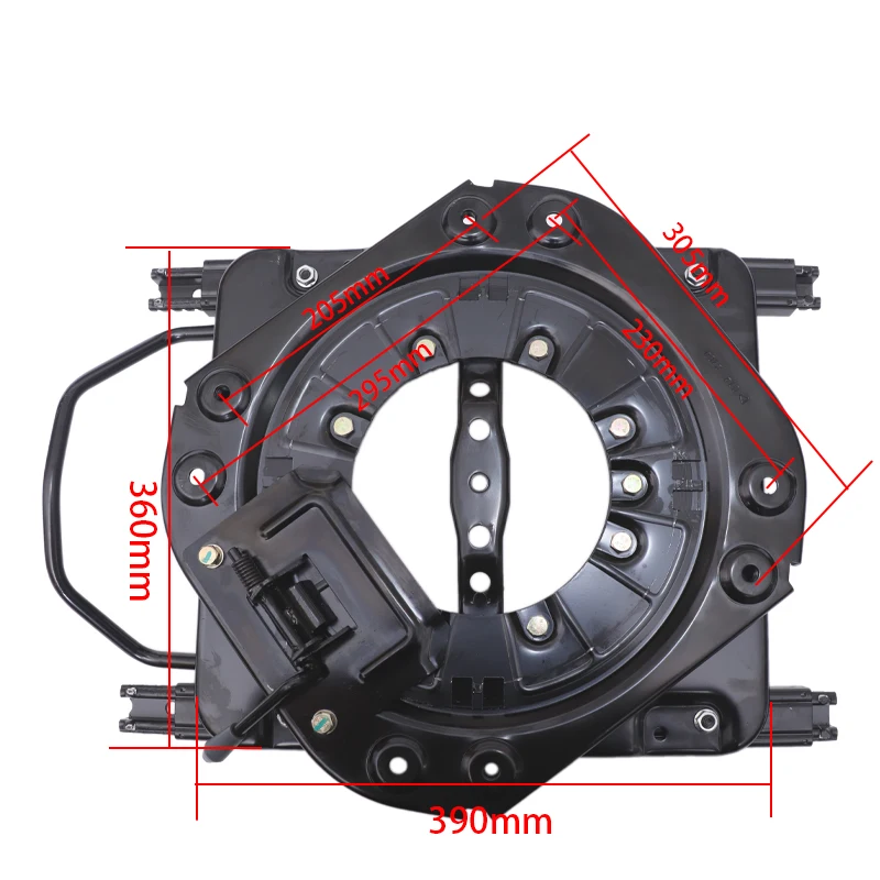 RV car seat modification 360 degree rotation front and rear moving slide base IVECO Transit seat turntable