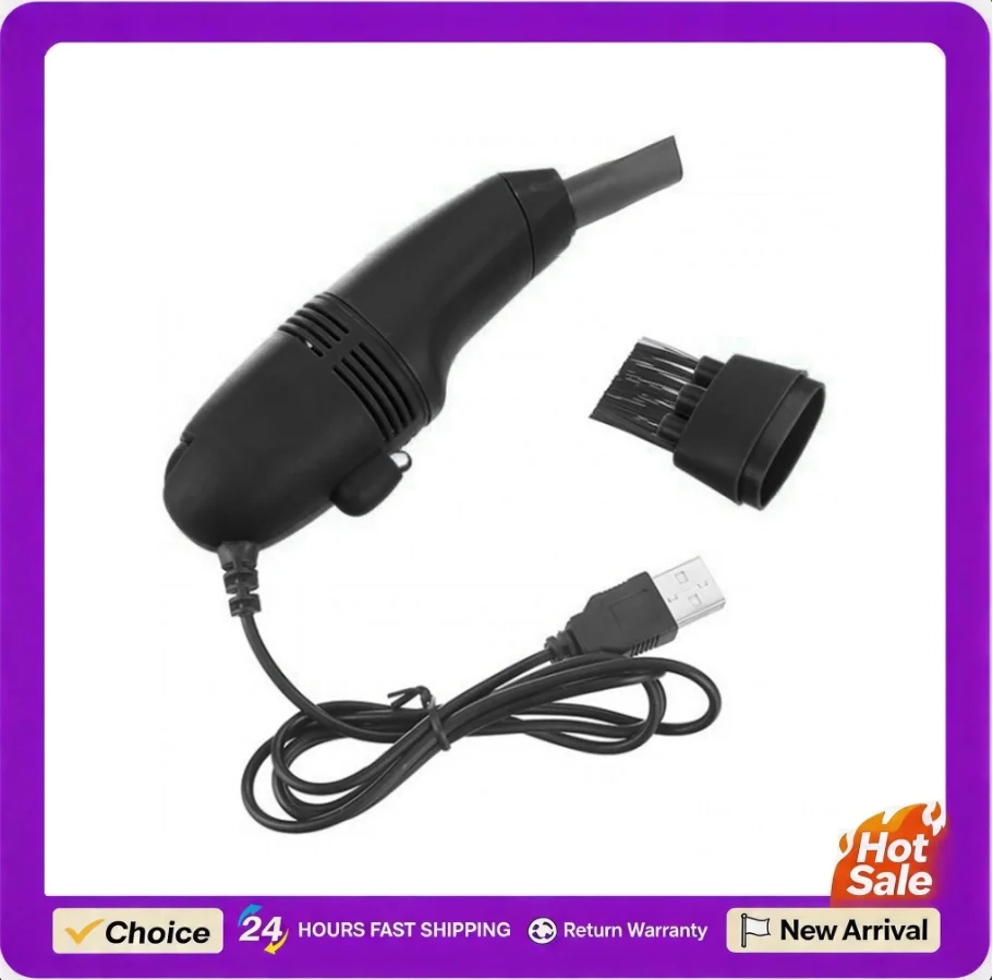 Keyboard Vacuum Cleaner for Computer Keyboard USB Mini Vacuum Cleaner Low Noise Large Capacity Portable Keyboard Cleaner