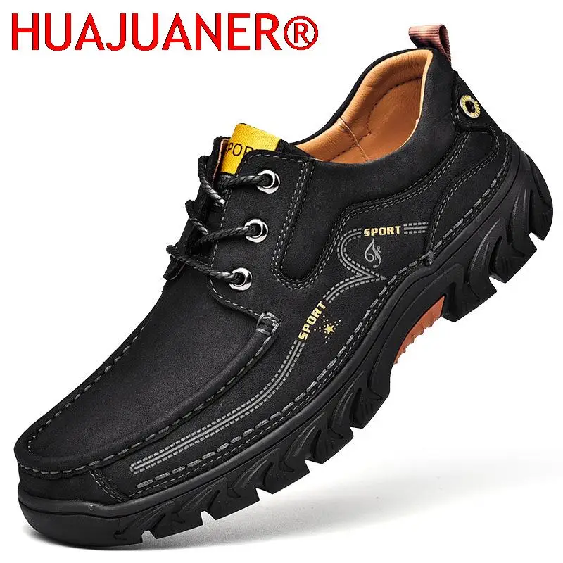 

Men's Casual Shoes lace up Genuine Leather Men Shoes fashion Outdoor Men oxfords Comfortable Men Shoes Zapatos De Hombre